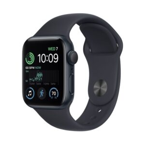 Apple Watch SE Gen 2 44mm (GPS) Midnight Aluminum Case with Midnight Sport Band (S/M)