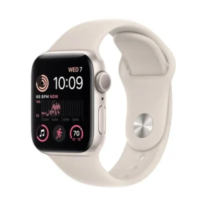Apple Watch SE Gen 2 44mm (GPS) Starlight Aluminum Case with Starlight Sport Band (M/L) (MNTE3/MRE53)