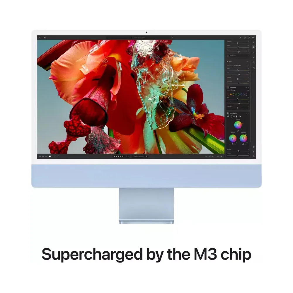 Apple iMac 24" with Retina 4.5K (M3 8C CPU, 10C GPU/8GB/512GB) (Blue) (MQRR3)